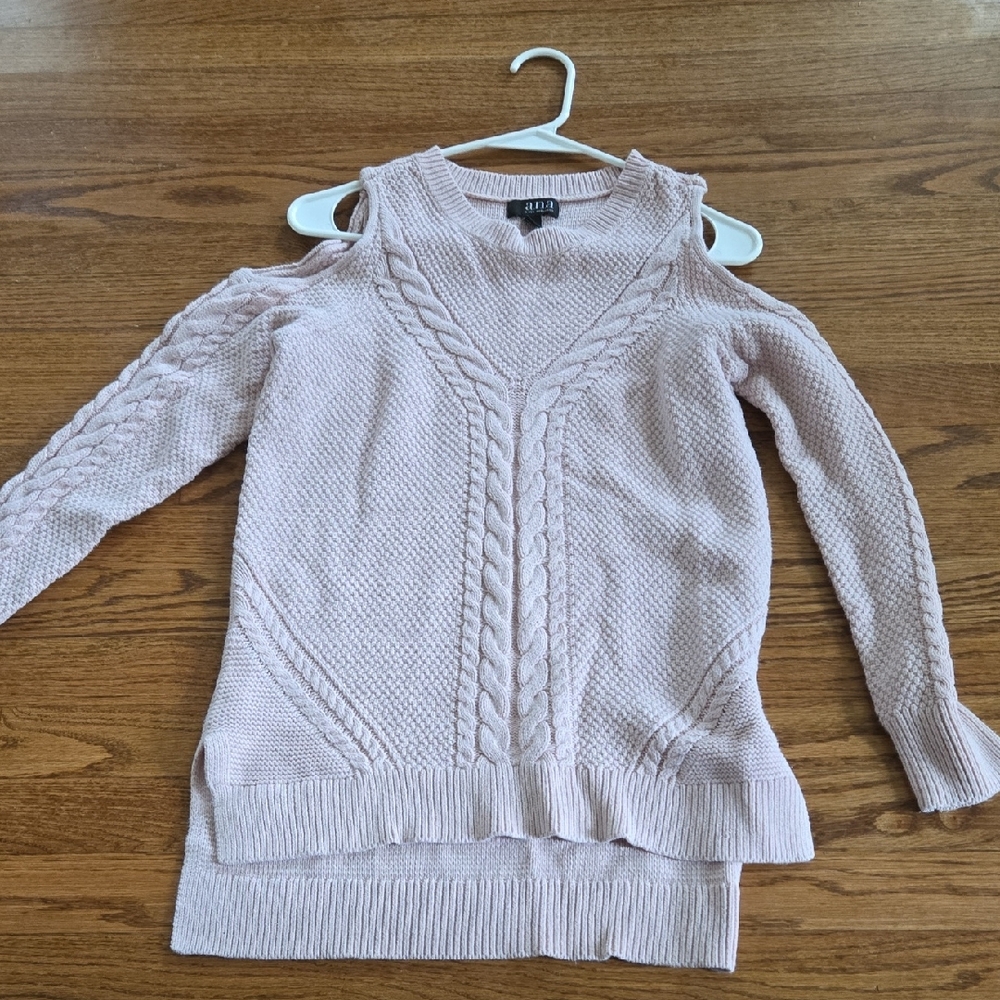 a.n.a Light Pink Off-the-Shoulder Sweater